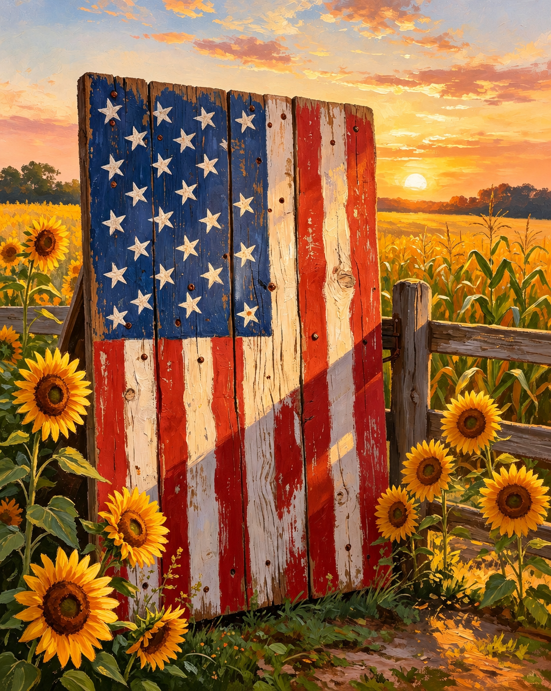 Rural Landscape Plate - Diamond Painting