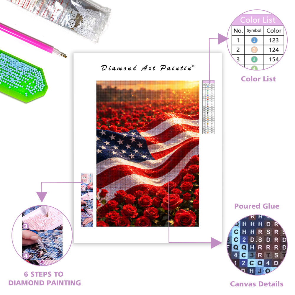 Sea of Roses - Diamond Painting