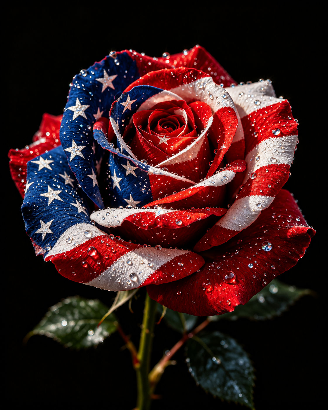 Star-Glitter Rose - Diamond Painting