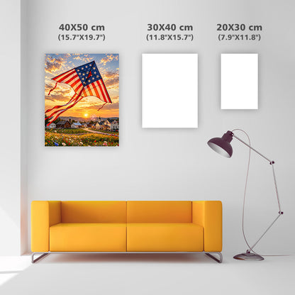 Stars and Stripes kite - Diamond Painting