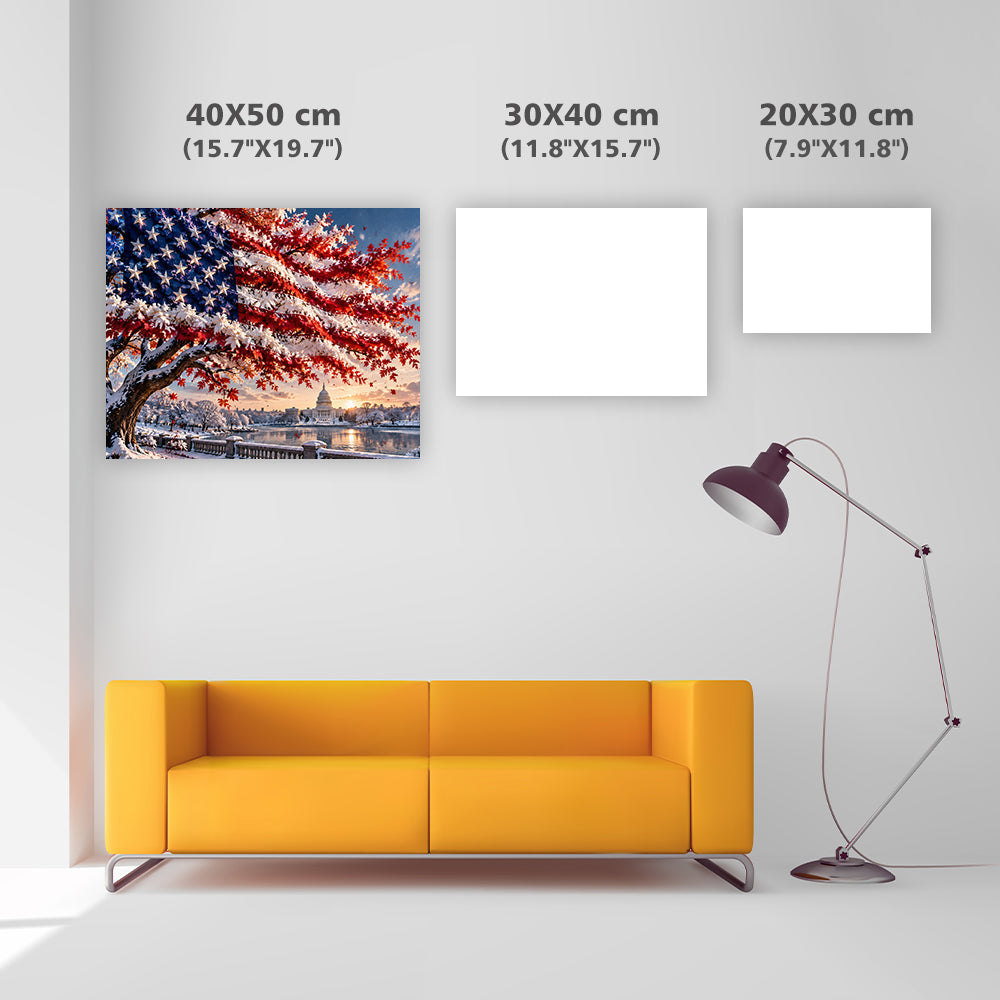 The Tree of Flags - Diamond Painting