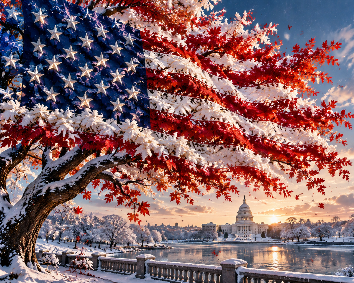 The Tree of Flags - Diamond Painting