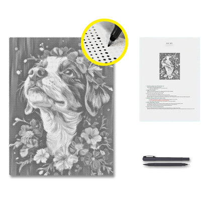 Bernese Mountain Dog - Dot Painting