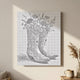 Boots and Blooms - Dot Painting