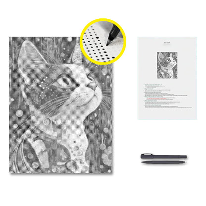 Calico Cat - Dot Painting