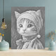 Cat with Pearl Earring - Dot Painting