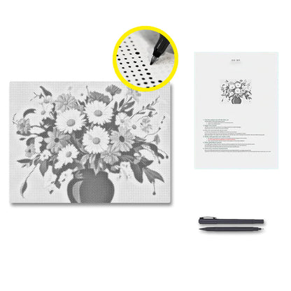 Golden Harmony - Dot Painting