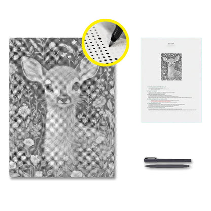 Innocent Fawn - Dot Painting