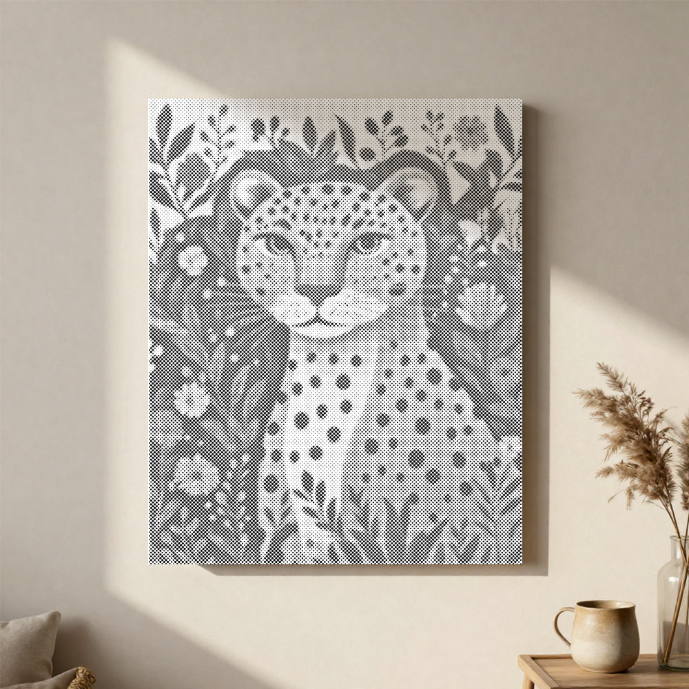 Jungle Leopard - Dot Painting