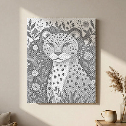 Jungle Leopard - Dot Painting