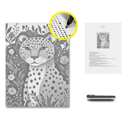 Jungle Leopard - Dot Painting