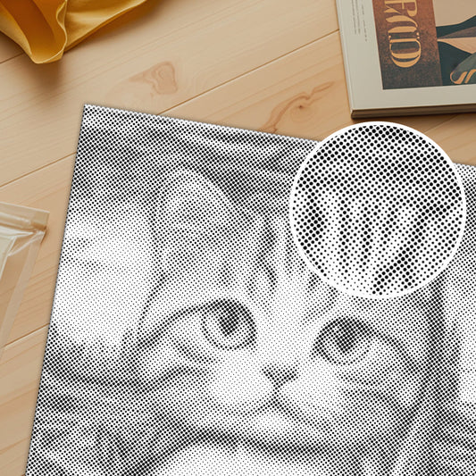 Mona Lisa Cat - Dot Painting