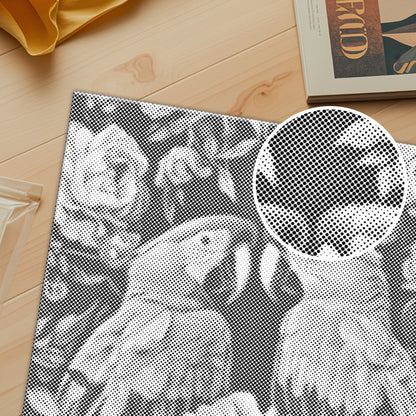 Parrot Couple - Dot Painting