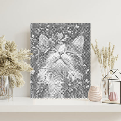 Ragdoll cat - Dot Painting