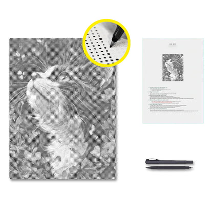 Selkirk Rex - Dot Painting
