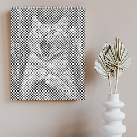The Scream of Cat - Dot Painting