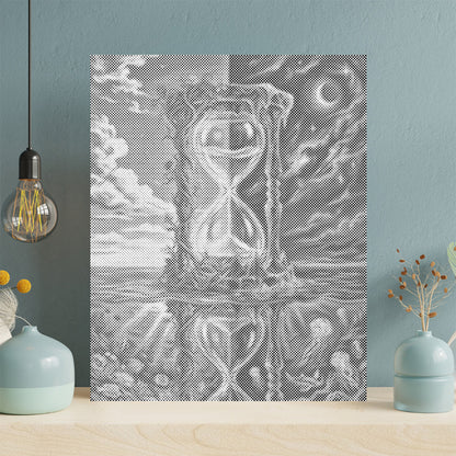 Time Hourglass - Dot Painting