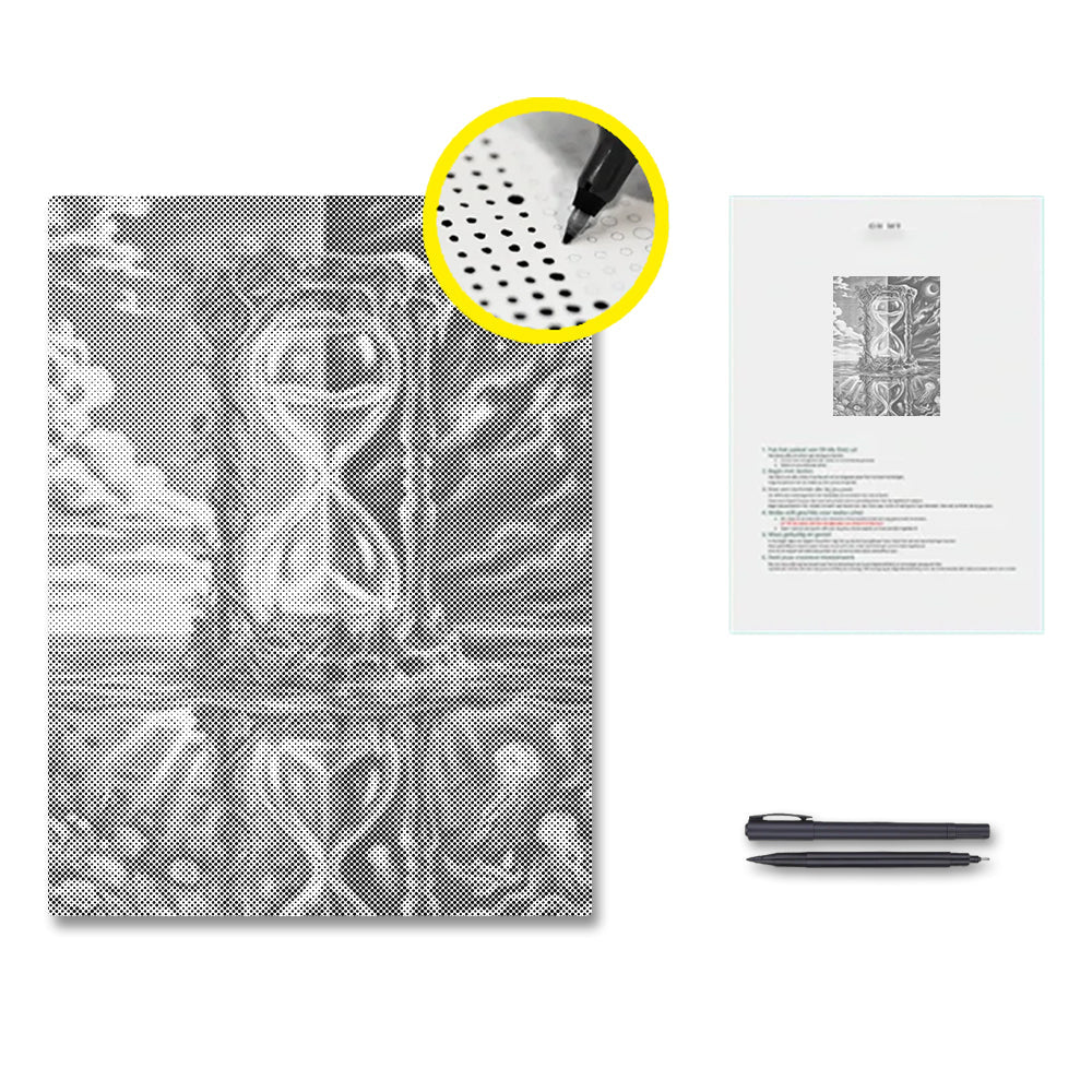 Time Hourglass - Dot Painting