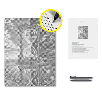 Time Hourglass - Dot Painting