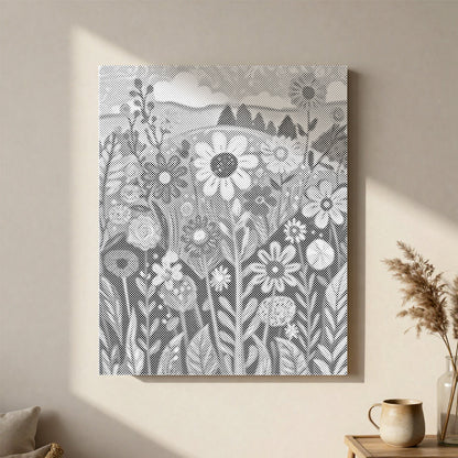 Wild Flowers - Dot Painting
