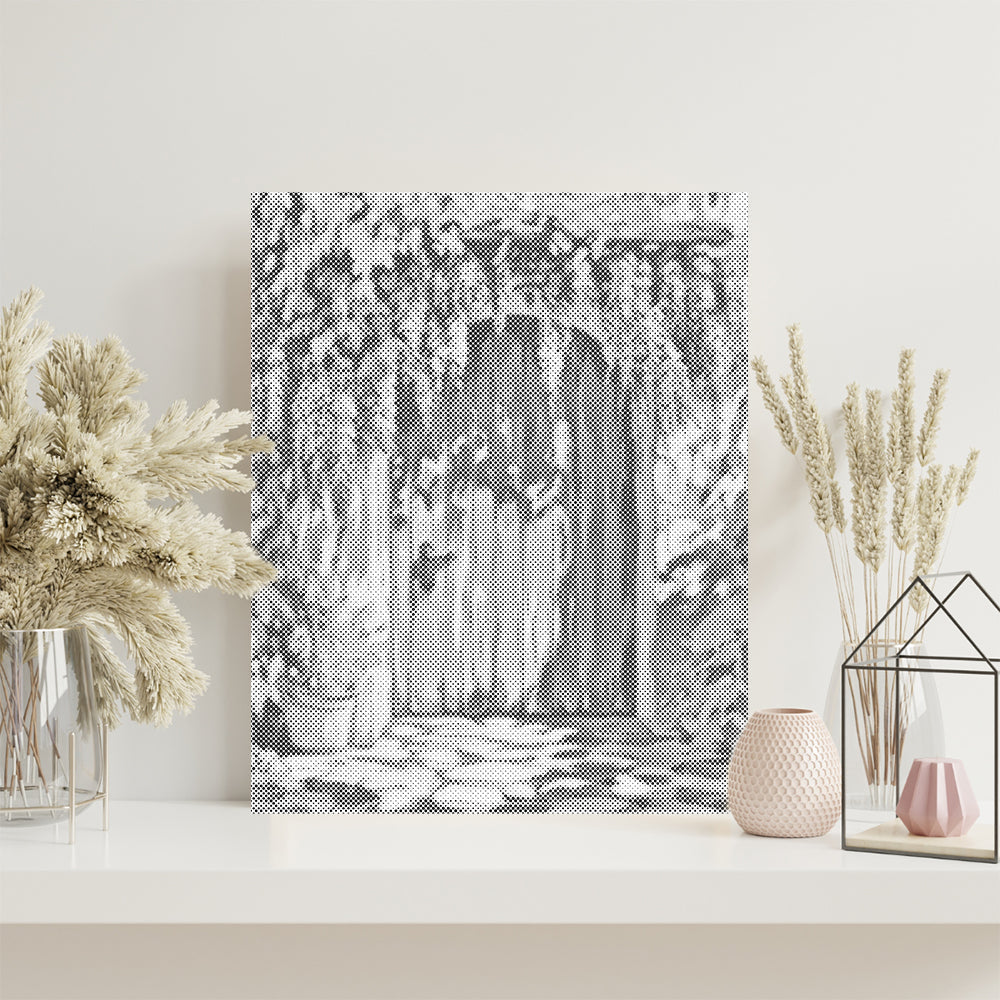 Wisteria Curtain Door - Dot Painting