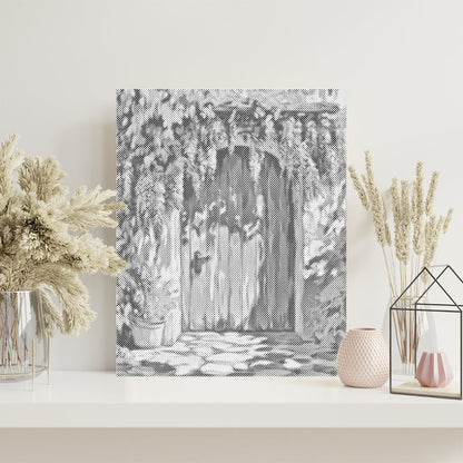 Wisteria Curtain Door - Dot Painting