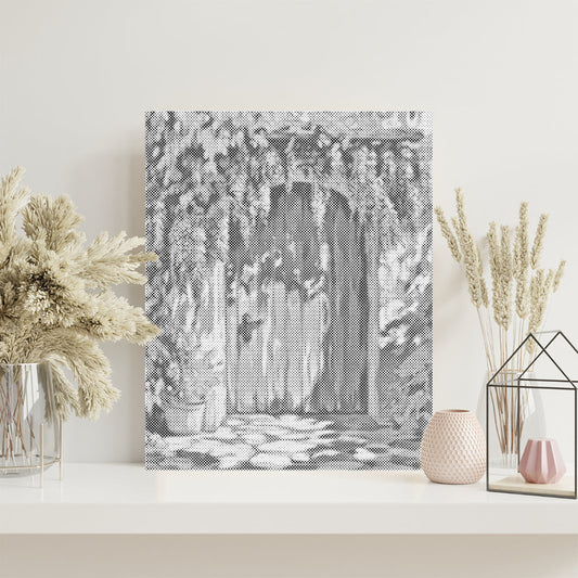 Wisteria Curtain Door - Dot Painting