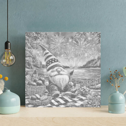 Patriotic Gnome Picnic - Dot Painting