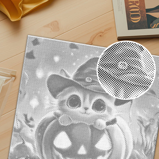 Pumpkin Cat With Hat - Dot Painting