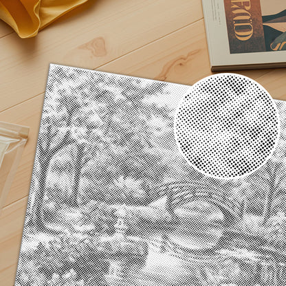 Cherry Tree Bridge River Flowers - Dot Painting