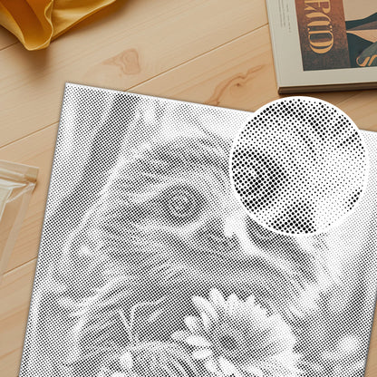 Happy Sloth with Flowers - Dot Painting