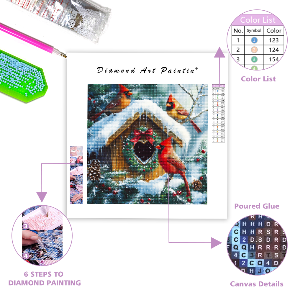Charming Winter Scene - Diamond Painting