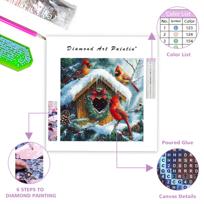 Charming Winter Scene - Diamond Painting