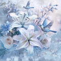 Winter Bloom - Diamond Painting