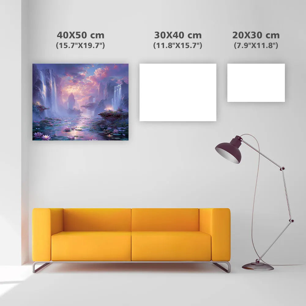 Floating Lotus - Diamond Painting