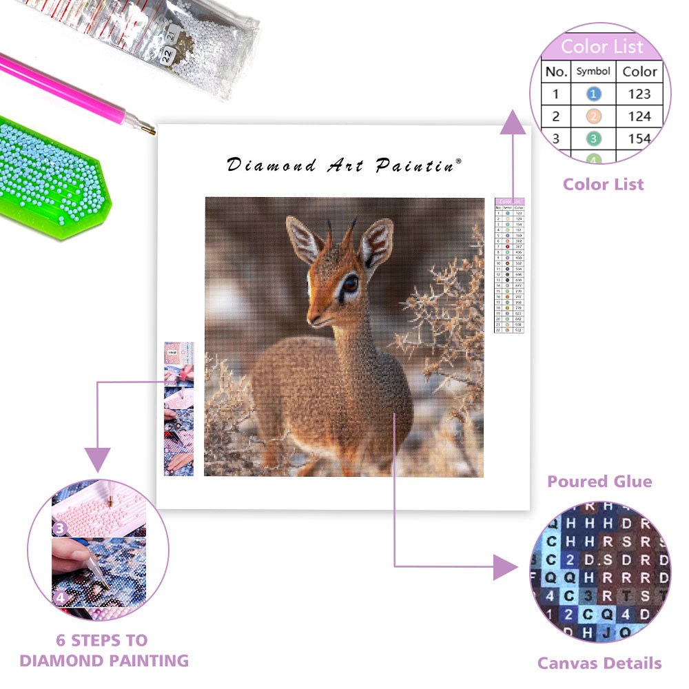 Dik-dik Antelope - Diamond Painting