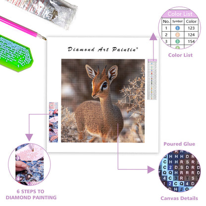 Dik-dik Antelope - Diamond Painting