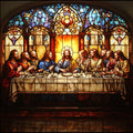 Stained Glass Depiction of The Last Supper - Diamond Painting