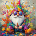 Psychedelic Gnome - Diamond Painting