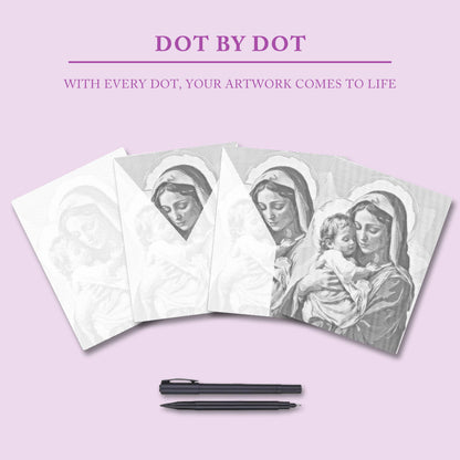 Holy Embrace - Dot Painting