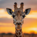 Giraffe Sunset - Diamond Painting