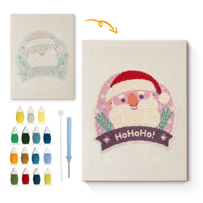 HoHoHo Santa - Punch Needle