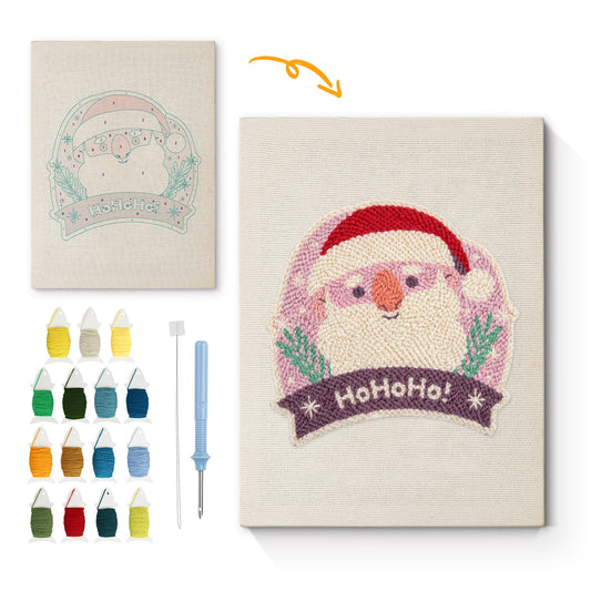 HoHoHo Santa - Punch Needle
