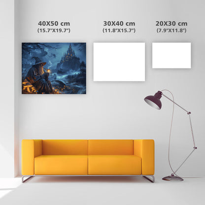 Forest Night Wizard - Diamond Painting