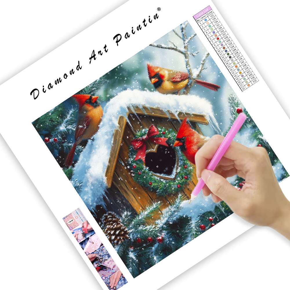 Charming Winter Scene - Diamond Painting