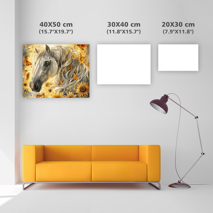 Horse & Sunflowers - Diamond Painting
