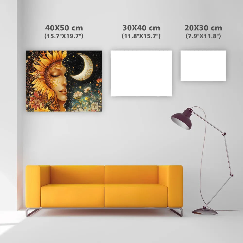 Sun and Moon Harmony - Diamond Painting
