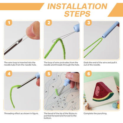 Watermelon Slice - Punch Needle