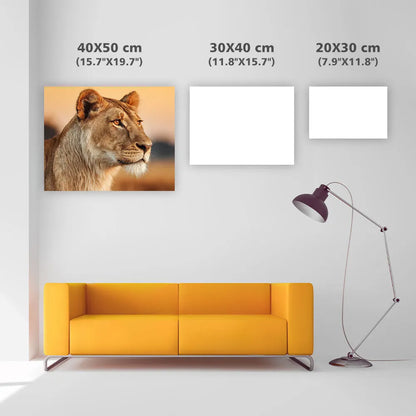 Lioness on the Savannah - Diamond Painting