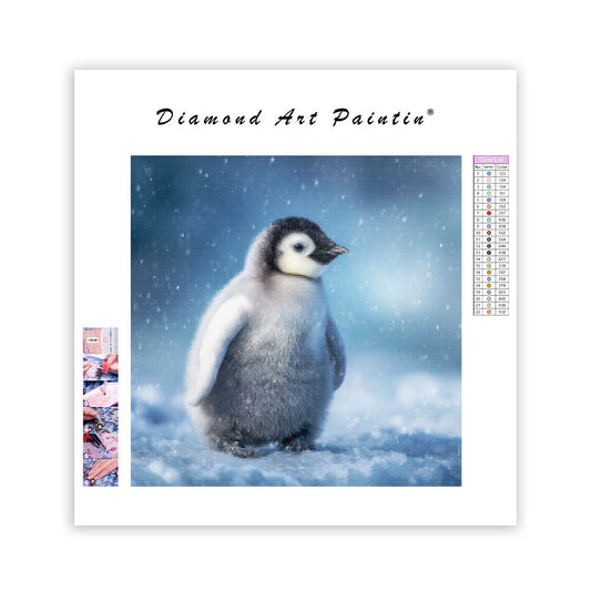 Emperor Penguin Chick - Diamond Painting